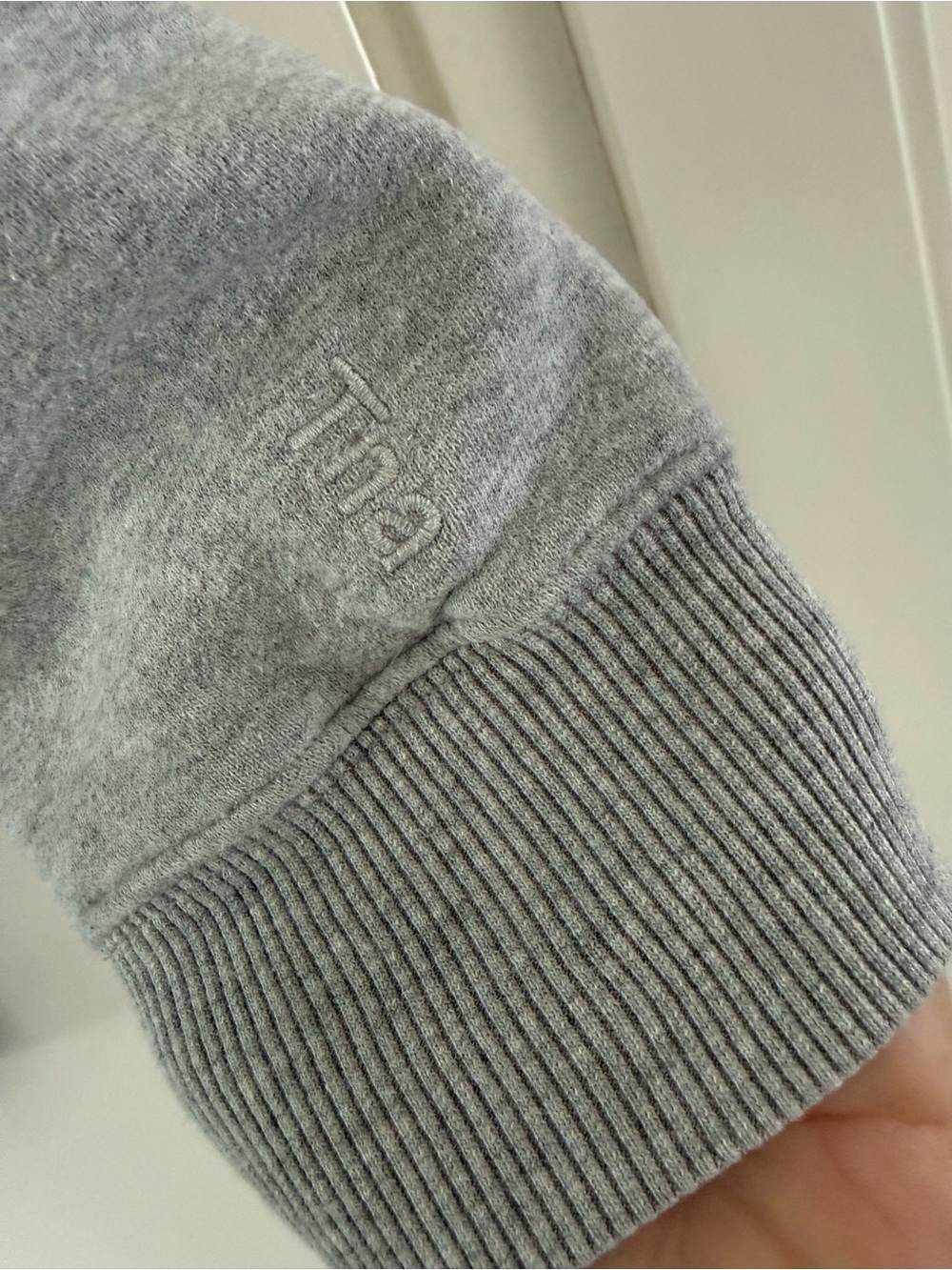 TNA Cozy AF Gray Crewneck Sweatshirt, size medium. - Picture 5 of 7
